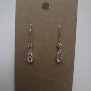 NEW! Elegant Pink Drop Earrings